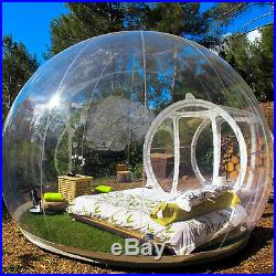 Inflatable Bubble Tent Eco Friendly Single Tunnel Luxury Dome Clear Air Blower