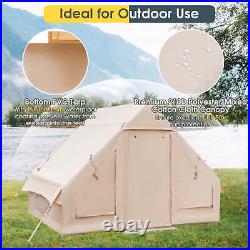Inflatable Camping Tent 2-6 People Cotton Glamping Tent for Family Camping