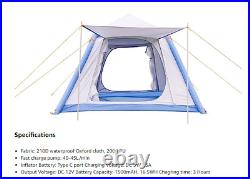 Inflatable Camping Tent with Automatic Pump, Glamping Tents, Easy Setup
