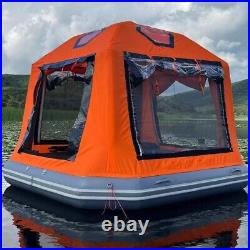 Inflatable Floating Water Shoal Tent Outdoor Lake Camping Float Bed Raft Airpump