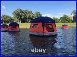 Inflatable Floating Water Shoal Tent Outdoor Lake Camping Float Bed Raft Airpump