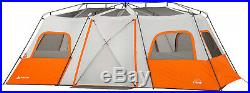 Instant 18 X 10 Cabin Tent 12-Person Outdoor Camping With Integrated Led Light