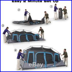 Instant Cabin Tent 10 Person Ozark Trail All Season Outdoor Camping Hiking