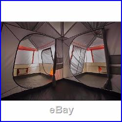Instant Cabin Tent 12 Person 3 Room L Shaped Outdoor Family Shelter Camping NEW