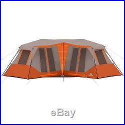 Instant Camping 8 Person Cabin Tent Orange Outdoor Shelter Family Hiking Travel