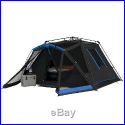 Instant Dark 6-Person Rest Tent With LED Lighted Poles Family Camping Hiking Cabin