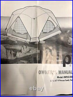 Jeep 12' X 12' 6 Person Dome Tent Npjc-001 Np 2002 Jep-0418 Jp-1212