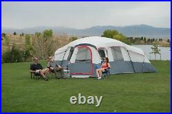 Jumbo 4-Room Cabin Tent 20-Person with Mud Mat Removable Dividers Rooms Camping