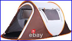 KOMMOT 2/4 Person Instant Pop-Up Tent, Upgraded Waterproof Windproof Portable Ca