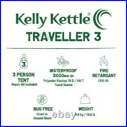 Kelly Kettle 3 Person Waterproof Tent Traveller