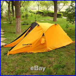 KingCamp Portable 2 Person 4 Season Mountaineering Waterproof Windproof Tent Al