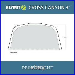 Klymit Cross Canyon 3-Person Backpacking Camping Tent Factory Refurbished