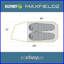 Klymit Maxfield 2-Person Backpacking Camping Tent Certified Refurbished