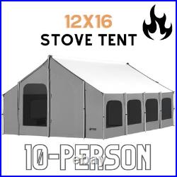 Kodiak Canvas 6116 12x16 Cabin 10 Person Stove Ready Lodge Tent