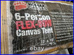 Kodiak Canvas Tent 6010 10x10 ft. Flex-Bow 6 person Canvas Tent