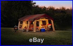 LARGE 10 Person FAMILY CAMPING TENT 2 Rooms Porch Wheeled Carry Case 20 x 10 ft