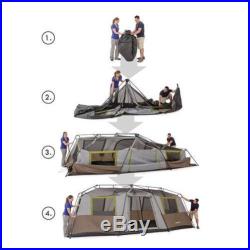LARGE FAMILY CAMPING TENT OUTDOOR 10 PERSON 3 ROOM SURVIVAL GEAR SHELTER INSTANT