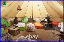 Large 7M Canvas Glamping Tent Camping Party Bell Tent Waterproof 4-Season Yurts