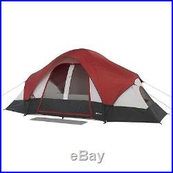 Large 8 Person Dome Camping Tent With Rear Window 16 x 8 Ft 2 Rooms Family Outdoor