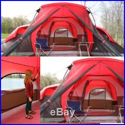 Large Cabin Tents 10-Person Camping Family Tent Mesh Body Outdoor Picnic Outing