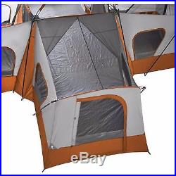 Large Camping Instant Tent 14 Person 20' x 20' Base Camp Orange Cabin Canopy New