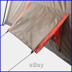 Large Camping Tent 12 Person 3 Rooms Instant Red 16'x16' Family Huge Cabin River