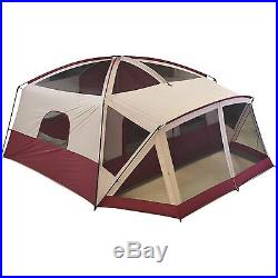 Large Camping Tent 12 Person Instant Family Hiking Cabin Canopy Red 3 Dorm Rooms