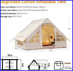Large Camping Tent Waterproof Inflatable Tent PVC House Family Hiking Fishing