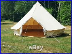 Large Cotton Canvas Bell Tent With Zipped In Groundsheet By Bell Tent Village