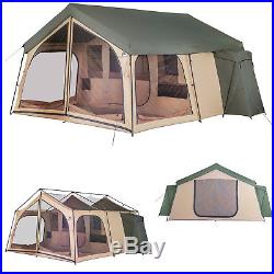 Large Family Camping Tent 14 Person Travel Outdoor Cabin Shelter 2 Rooms Hiking