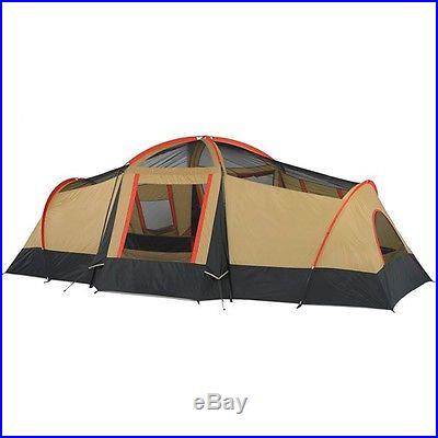 Large Family Camping Tents 10 Person 3 Room Cabin Hiking Ozark Trail Tent New