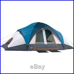 Large Family Tent 9 Person Cabin 2 Rooms Dome Outdoor Hiking Camping Shelter