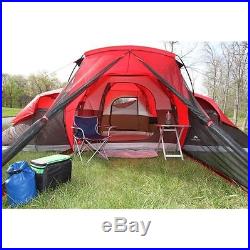 Large Tent Camping Outdoor Cabin Ozark Trail 3 Room 10 Person Waterproof NEW