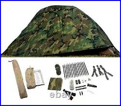 Litefighter Brand Usmc 2-man Combat Tent Shelter System Us Military Woodland Ln