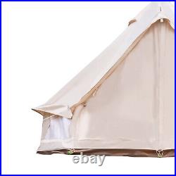 Luxury Glamping Tent All Year Living Polyester Cotton Bell Tent 3m Waterproof