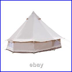 Luxury Glamping Tent All Year Living Polyester Cotton Bell Tent 3m Waterproof