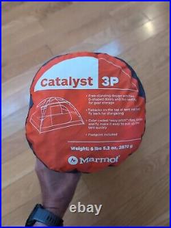 MARMOT Catalyst 3P 3-Season Tent Camping/Backpacking Sun/Cascade NEW $279