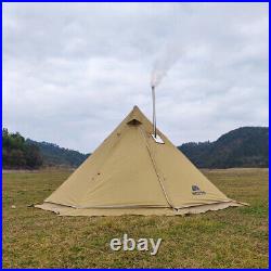 MCETO Outdoor Camping Tent 4-Season Pyramid Teepee Tent For Hiking Fishing V3J8