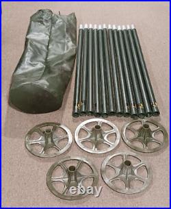 MILITARY Tent Support System 186312-0001 Carrying Bag 12 POLES AND 5 Tops