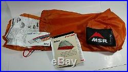 MSR Hubba Fast & Light Solo 1 person Backpacking 3-Season Orange Camping Tent