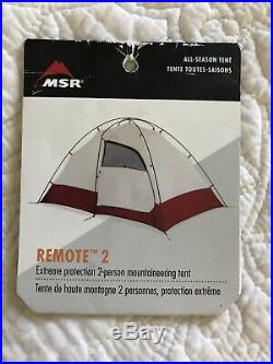 MSR Remote 2 Mountaineering Tent with Extras Second Pole Set, Footprint, Stakes