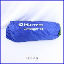 Marmot Limelight 2 Person Polyester Tent In Foliage Green & Dark Azure Blue