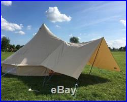 Medium Canvas Bell Tent Awning 360 x 240 -1 pole By Bell Tent Boutique -NOT TENT