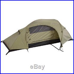 Mil-Tec Recom One Person Army Tent Camping Hiking Festival Travel Shelter Coyote