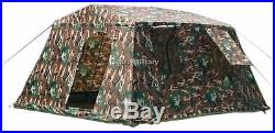 Military Army Outdoor Large BaseCamp Tent Shelter 6 Person Woodland Brand New