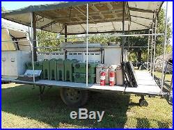 Moble Army Field Kitchen Military Tent Surplus 4 Mbu Burners 2 Stoves Portable