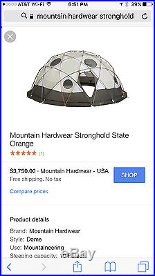 Mountain Hardware Stronghold 10 Person Tent 4 Season Expedition Base Camp