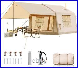 NAIZEA 6 Person Inflatable Tents Blow Up Tent Hand Pump &Awning 126Lx98Wx83H NAIZEA 6 Person Inflatable Tents Blow Up Tent Hand Pump &Awning 126Lx98Wx83H