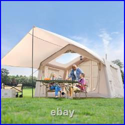 NAIZEA 6 Person Inflatable Tents Blow Up Tent Hand Pump &Awning 126Lx98Wx83H NAIZEA 6 Person Inflatable Tents Blow Up Tent Hand Pump &Awning 126Lx98Wx83H
