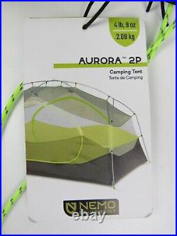 NEMO Aurora 2P (3-Season) Backpacking Tent-Nova Green